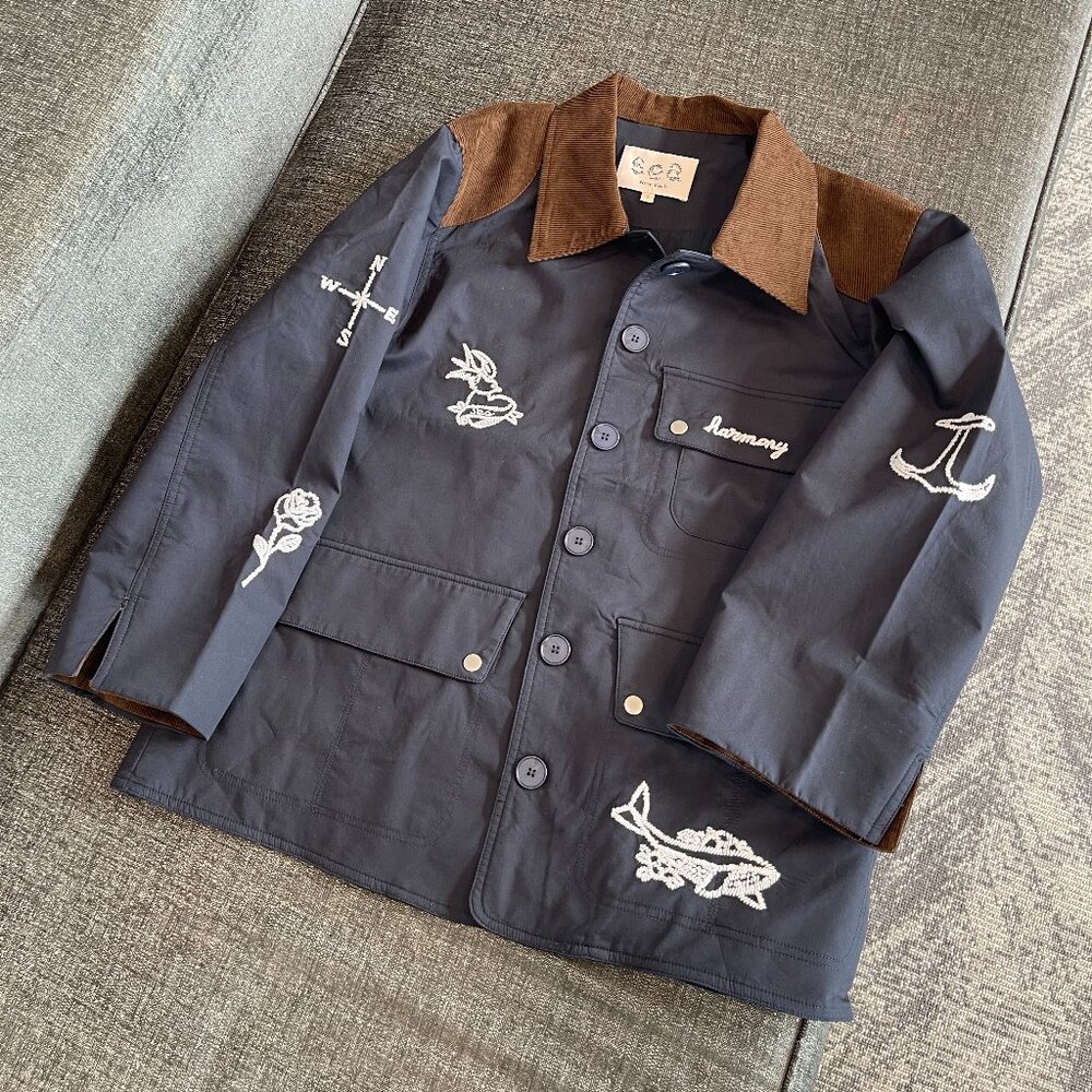 Sea New York NWOT Casual Clyde Barn Jacket in Blue S